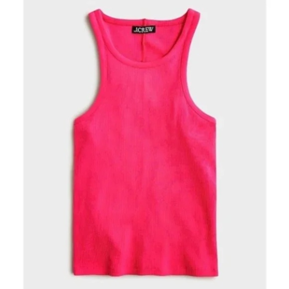 Jcrew cotton ribbed cutaway tank